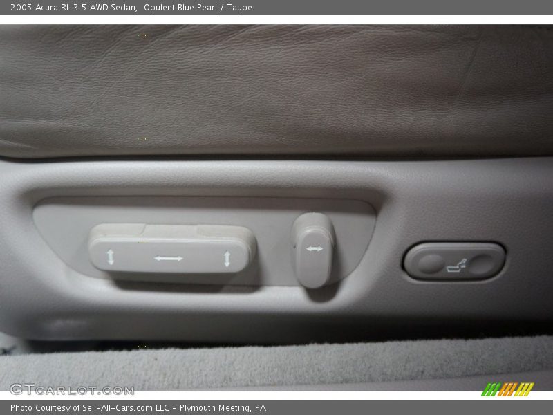 Opulent Blue Pearl / Taupe 2005 Acura RL 3.5 AWD Sedan