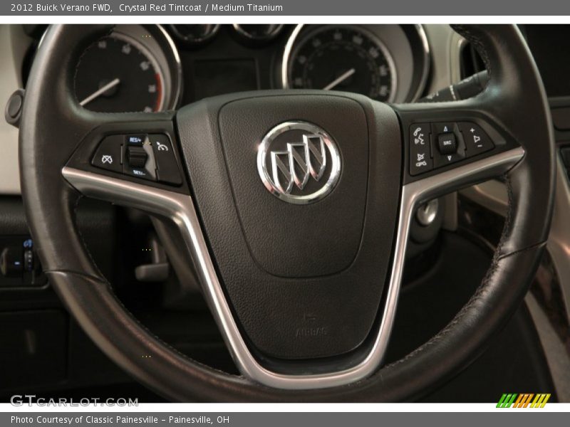 Crystal Red Tintcoat / Medium Titanium 2012 Buick Verano FWD