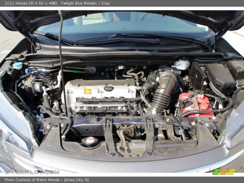 Twilight Blue Metallic / Gray 2012 Honda CR-V EX-L 4WD