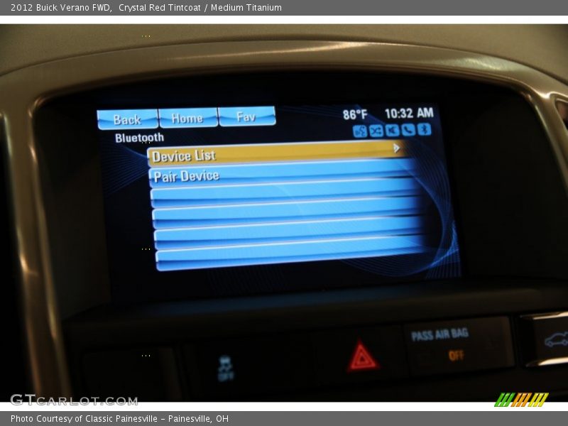 Crystal Red Tintcoat / Medium Titanium 2012 Buick Verano FWD