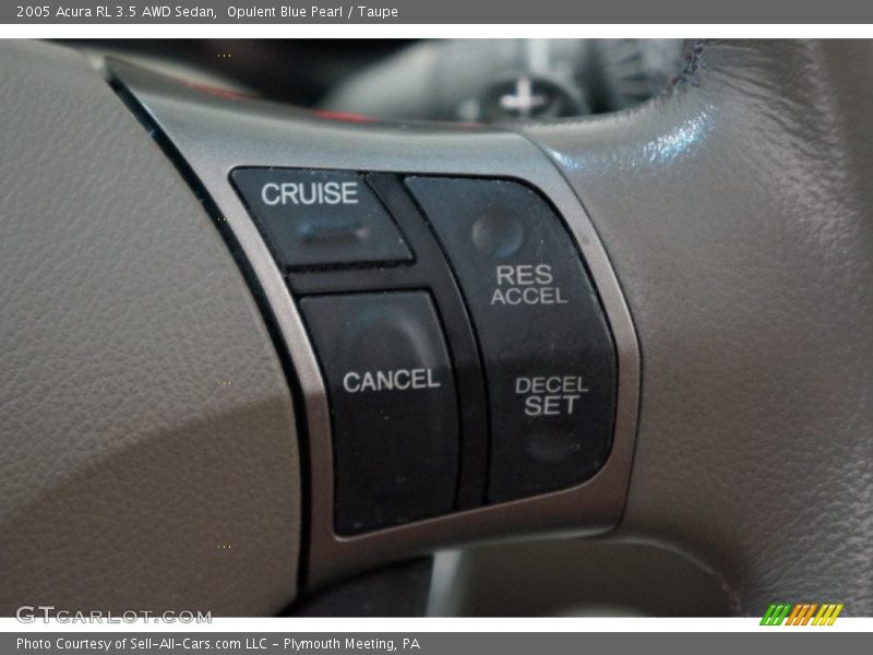 Opulent Blue Pearl / Taupe 2005 Acura RL 3.5 AWD Sedan