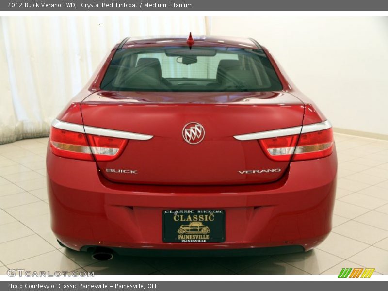 Crystal Red Tintcoat / Medium Titanium 2012 Buick Verano FWD