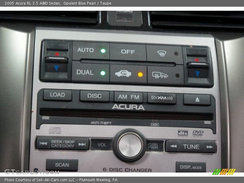Opulent Blue Pearl / Taupe 2005 Acura RL 3.5 AWD Sedan