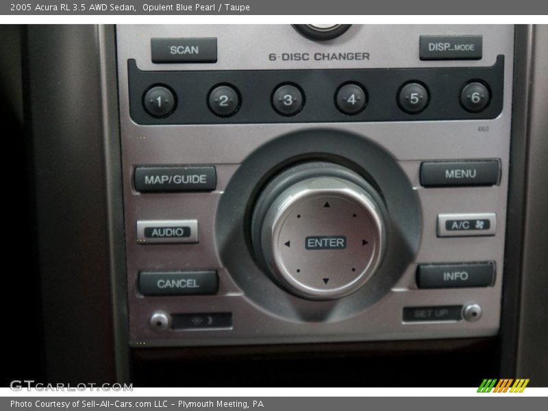 Opulent Blue Pearl / Taupe 2005 Acura RL 3.5 AWD Sedan