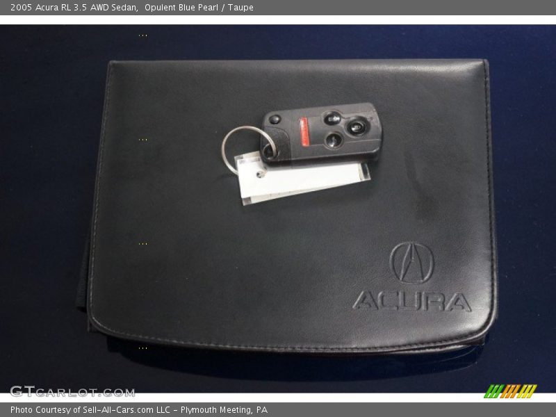 Opulent Blue Pearl / Taupe 2005 Acura RL 3.5 AWD Sedan