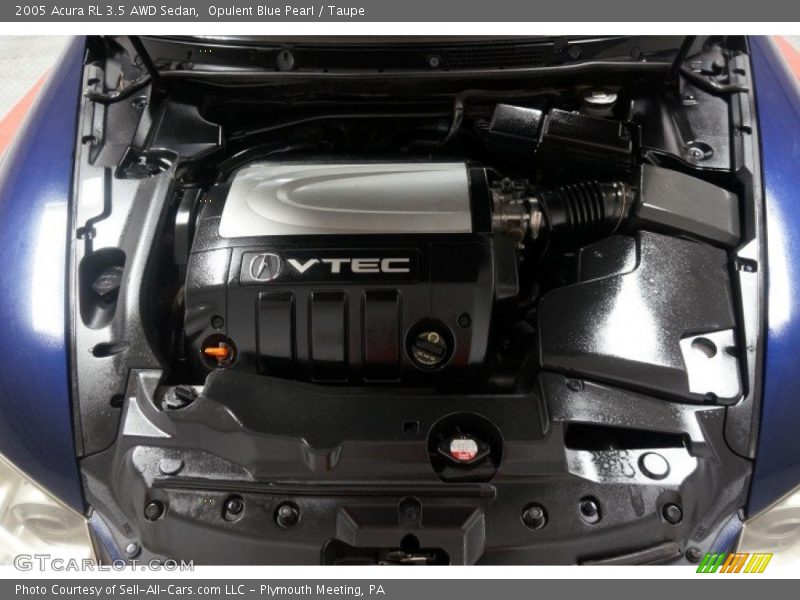 Opulent Blue Pearl / Taupe 2005 Acura RL 3.5 AWD Sedan