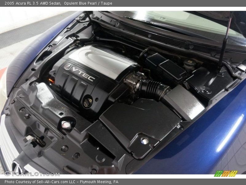 Opulent Blue Pearl / Taupe 2005 Acura RL 3.5 AWD Sedan