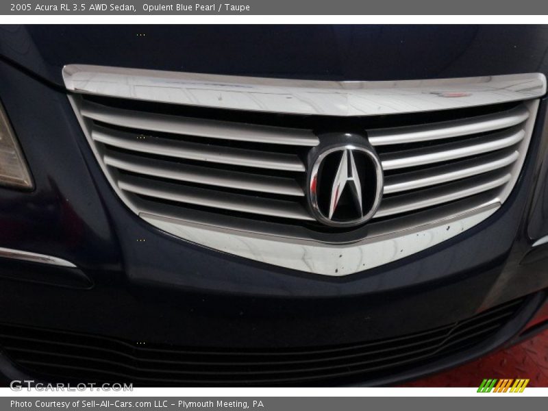 Opulent Blue Pearl / Taupe 2005 Acura RL 3.5 AWD Sedan