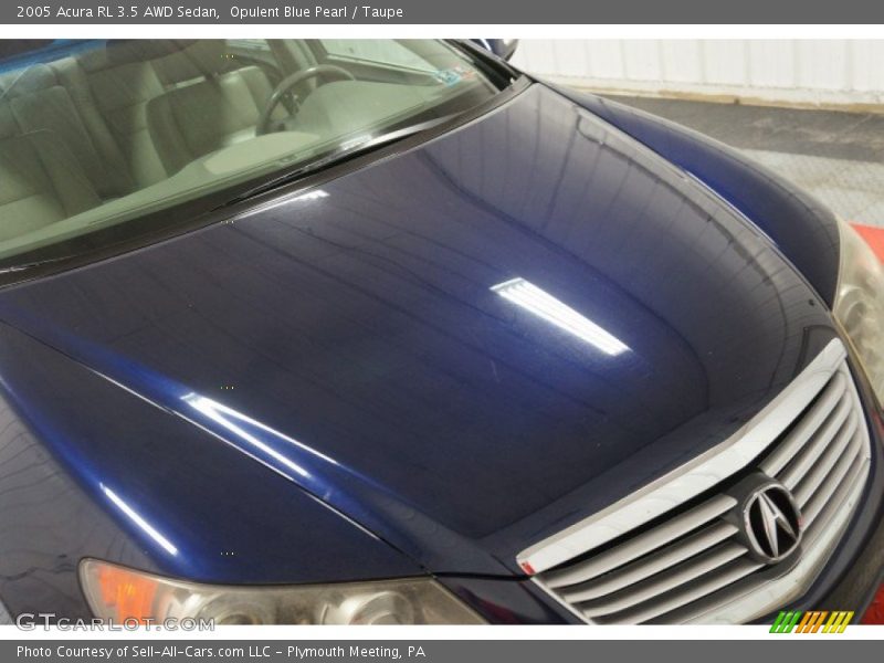 Opulent Blue Pearl / Taupe 2005 Acura RL 3.5 AWD Sedan