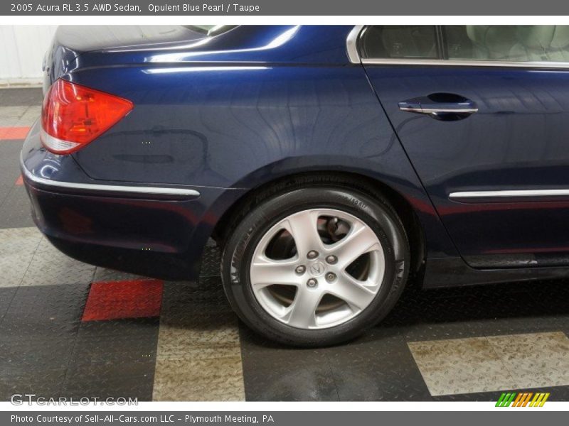 Opulent Blue Pearl / Taupe 2005 Acura RL 3.5 AWD Sedan