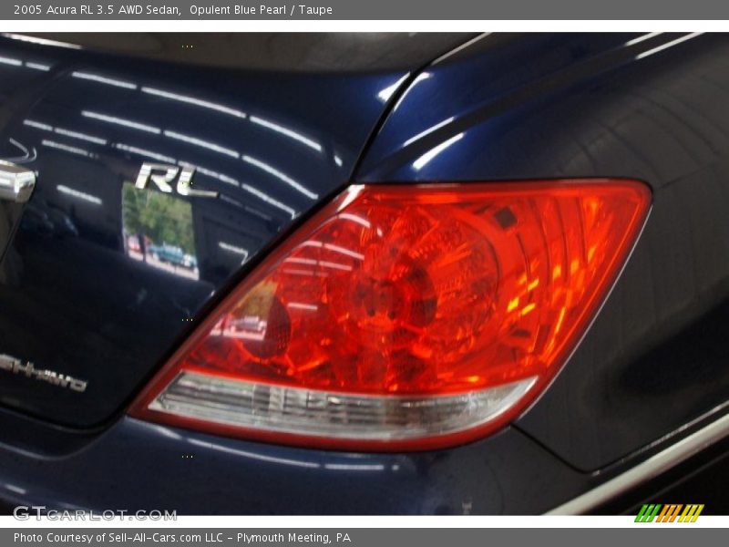 Opulent Blue Pearl / Taupe 2005 Acura RL 3.5 AWD Sedan