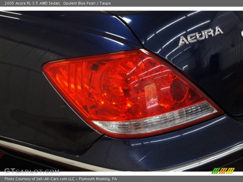 Opulent Blue Pearl / Taupe 2005 Acura RL 3.5 AWD Sedan