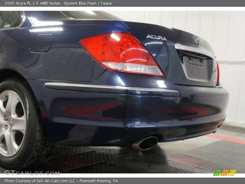 Opulent Blue Pearl / Taupe 2005 Acura RL 3.5 AWD Sedan