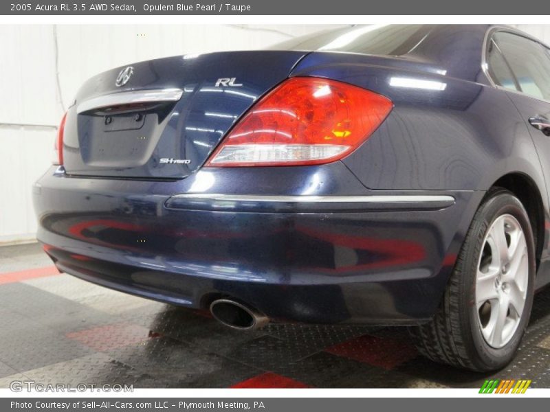 Opulent Blue Pearl / Taupe 2005 Acura RL 3.5 AWD Sedan