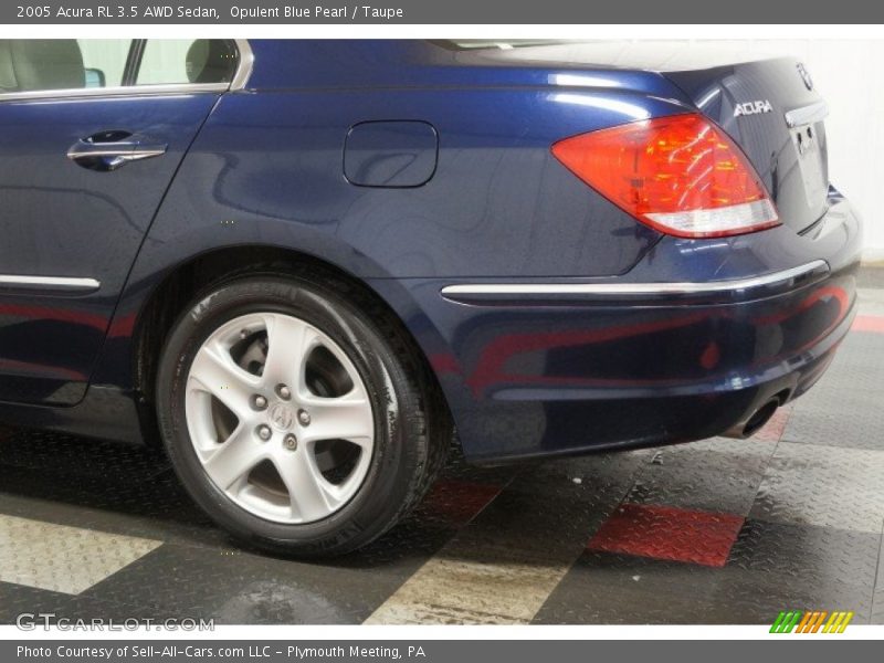 Opulent Blue Pearl / Taupe 2005 Acura RL 3.5 AWD Sedan