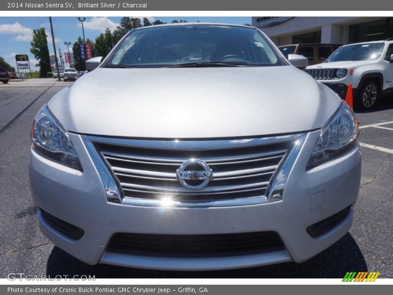 Brilliant Silver / Charcoal 2014 Nissan Sentra SV