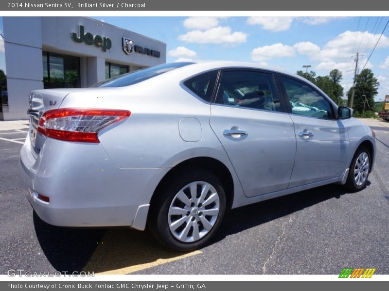 Brilliant Silver / Charcoal 2014 Nissan Sentra SV