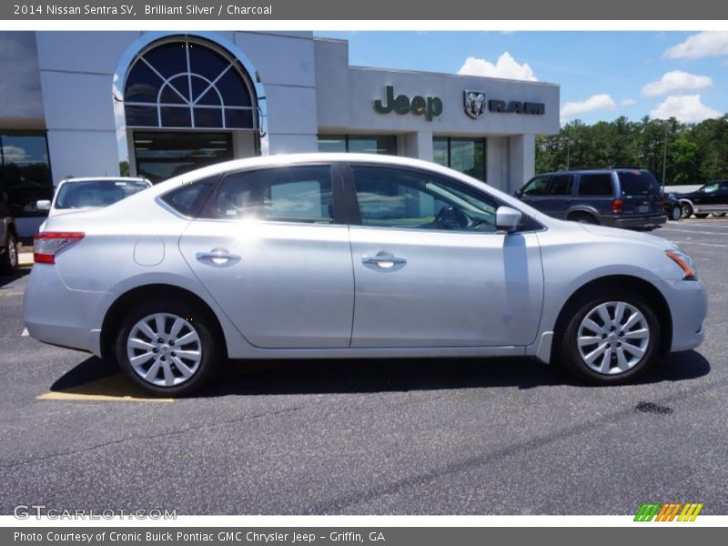 Brilliant Silver / Charcoal 2014 Nissan Sentra SV
