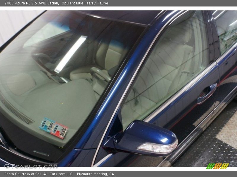 Opulent Blue Pearl / Taupe 2005 Acura RL 3.5 AWD Sedan