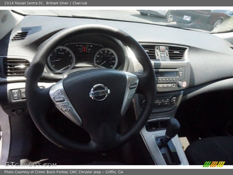 Brilliant Silver / Charcoal 2014 Nissan Sentra SV