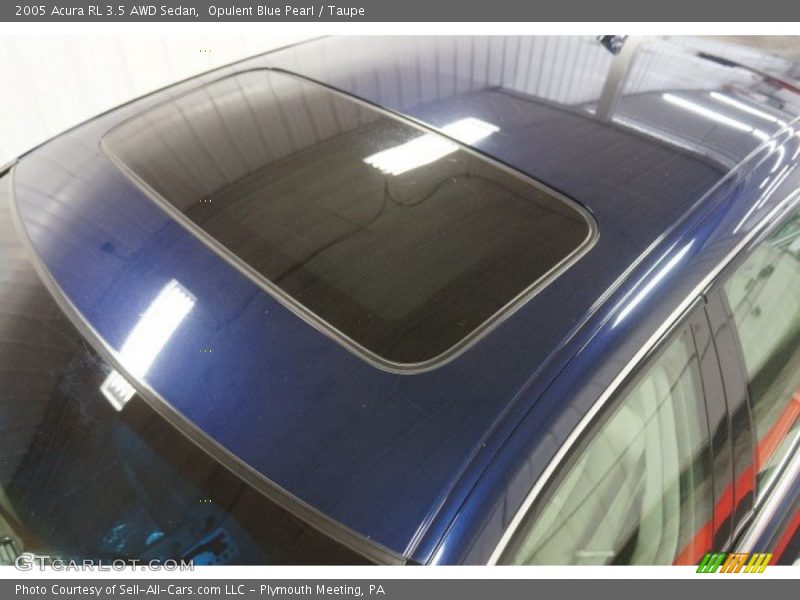 Opulent Blue Pearl / Taupe 2005 Acura RL 3.5 AWD Sedan
