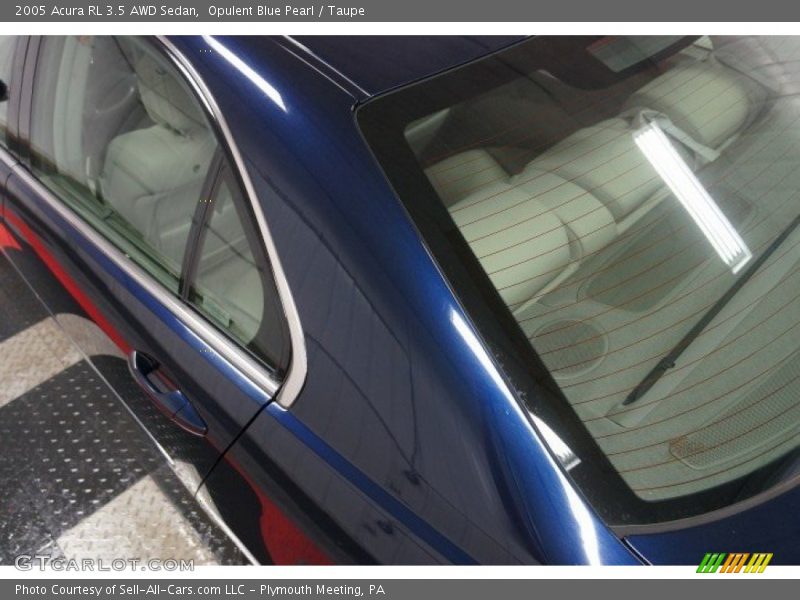 Opulent Blue Pearl / Taupe 2005 Acura RL 3.5 AWD Sedan