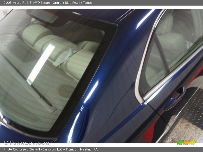 Opulent Blue Pearl / Taupe 2005 Acura RL 3.5 AWD Sedan