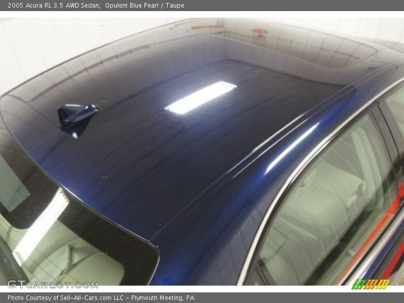 Opulent Blue Pearl / Taupe 2005 Acura RL 3.5 AWD Sedan