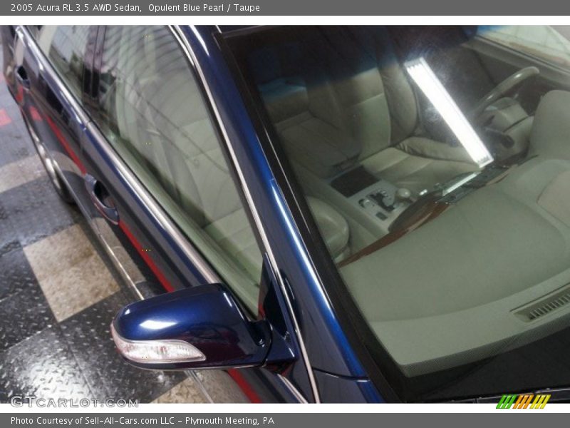Opulent Blue Pearl / Taupe 2005 Acura RL 3.5 AWD Sedan
