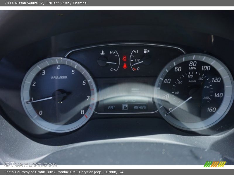 Brilliant Silver / Charcoal 2014 Nissan Sentra SV