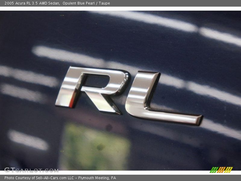 Opulent Blue Pearl / Taupe 2005 Acura RL 3.5 AWD Sedan