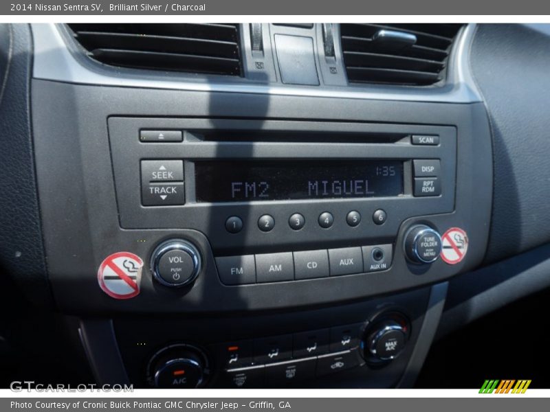 Brilliant Silver / Charcoal 2014 Nissan Sentra SV