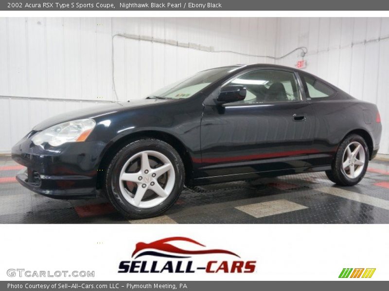 Nighthawk Black Pearl / Ebony Black 2002 Acura RSX Type S Sports Coupe