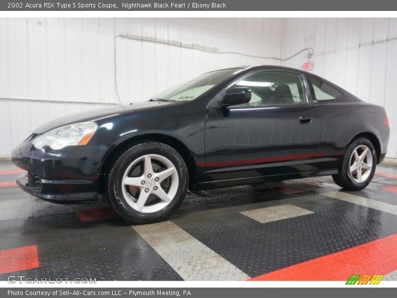 Nighthawk Black Pearl / Ebony Black 2002 Acura RSX Type S Sports Coupe