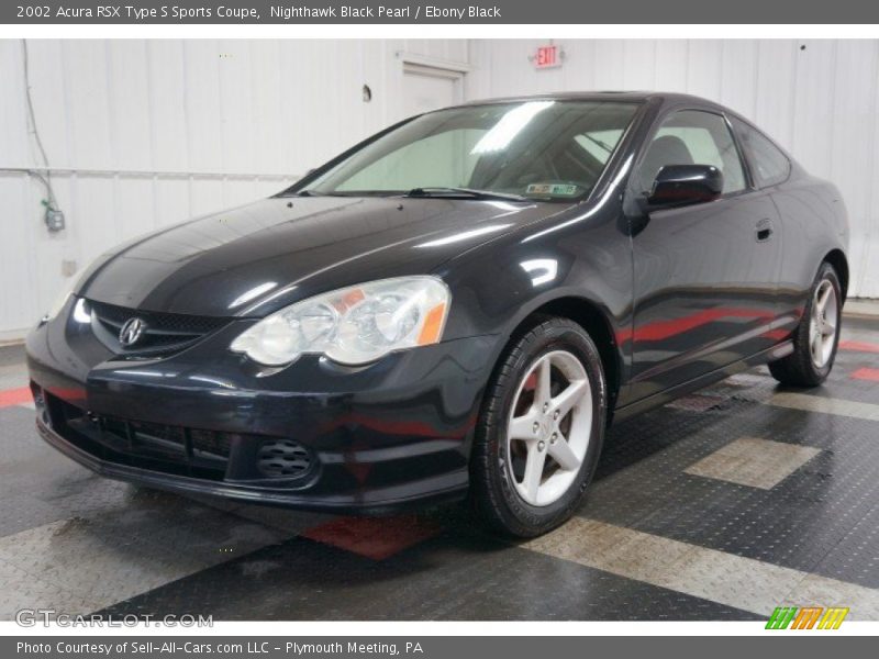 Nighthawk Black Pearl / Ebony Black 2002 Acura RSX Type S Sports Coupe
