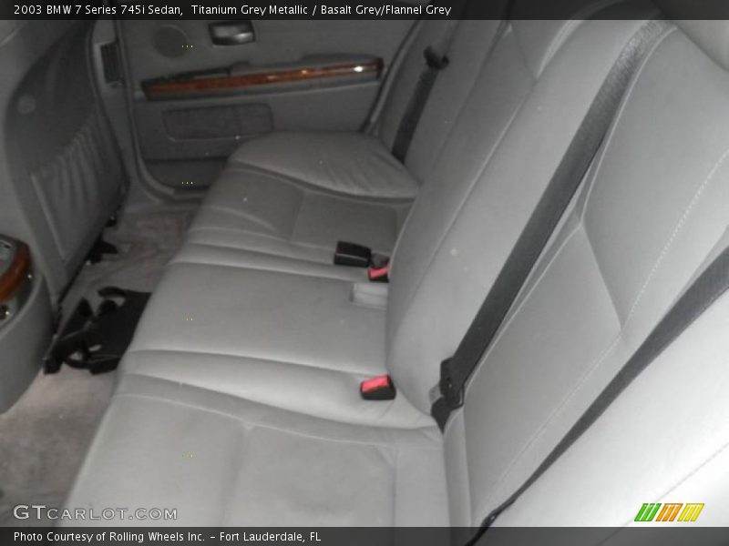 Titanium Grey Metallic / Basalt Grey/Flannel Grey 2003 BMW 7 Series 745i Sedan