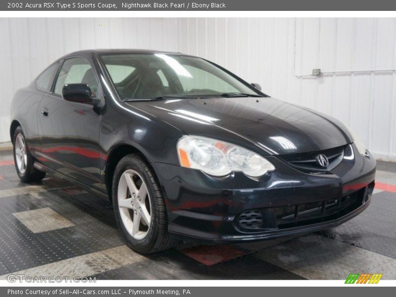 Nighthawk Black Pearl / Ebony Black 2002 Acura RSX Type S Sports Coupe