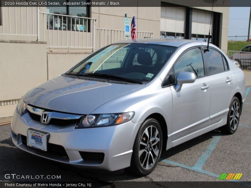 Alabaster Silver Metallic / Black 2010 Honda Civic LX-S Sedan