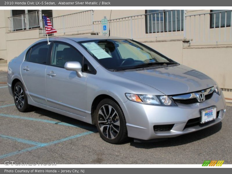 Alabaster Silver Metallic / Black 2010 Honda Civic LX-S Sedan