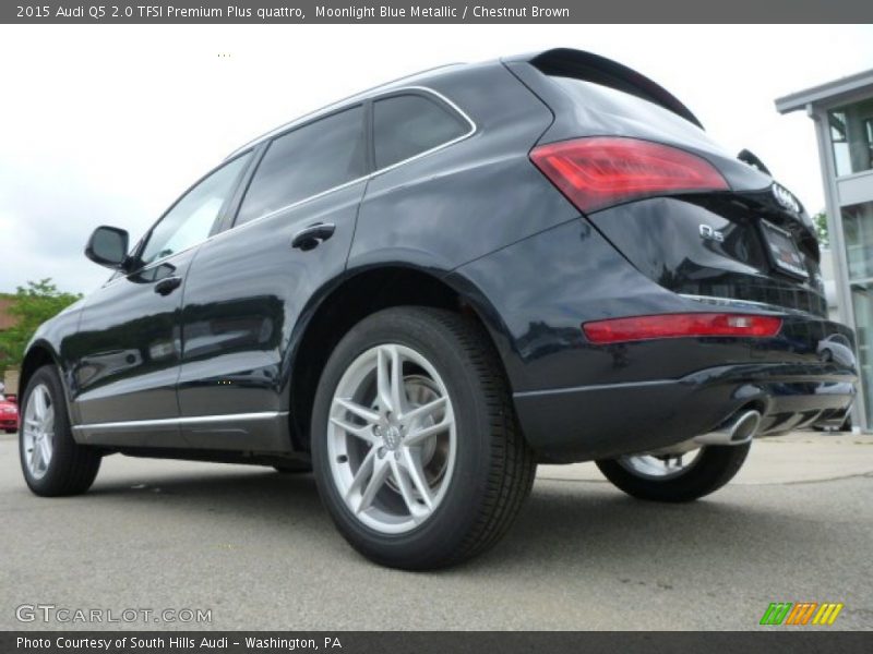 Moonlight Blue Metallic / Chestnut Brown 2015 Audi Q5 2.0 TFSI Premium Plus quattro
