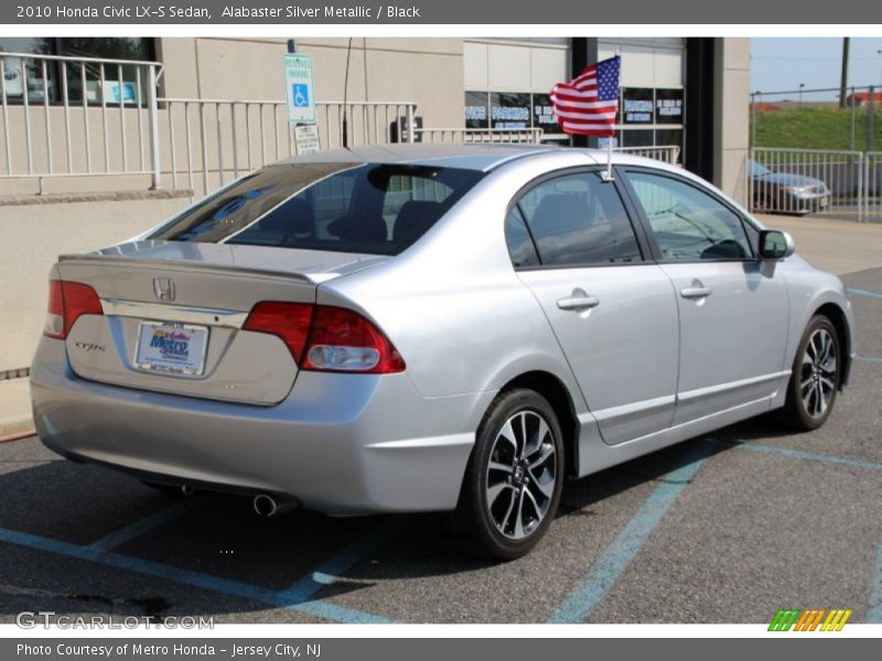 Alabaster Silver Metallic / Black 2010 Honda Civic LX-S Sedan
