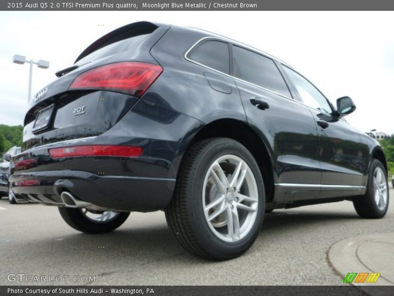 Moonlight Blue Metallic / Chestnut Brown 2015 Audi Q5 2.0 TFSI Premium Plus quattro