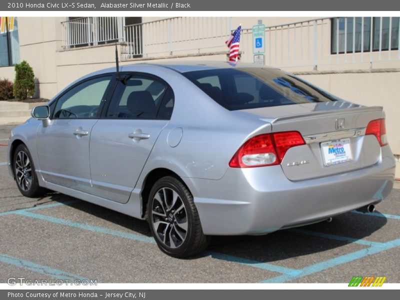 Alabaster Silver Metallic / Black 2010 Honda Civic LX-S Sedan