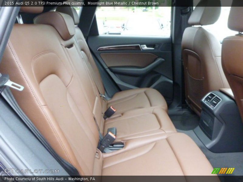 Moonlight Blue Metallic / Chestnut Brown 2015 Audi Q5 2.0 TFSI Premium Plus quattro