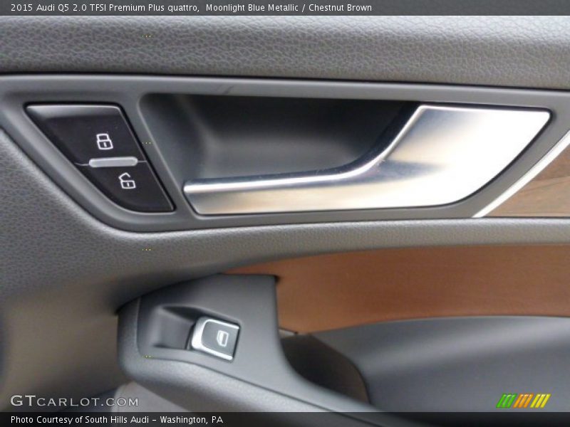 Moonlight Blue Metallic / Chestnut Brown 2015 Audi Q5 2.0 TFSI Premium Plus quattro