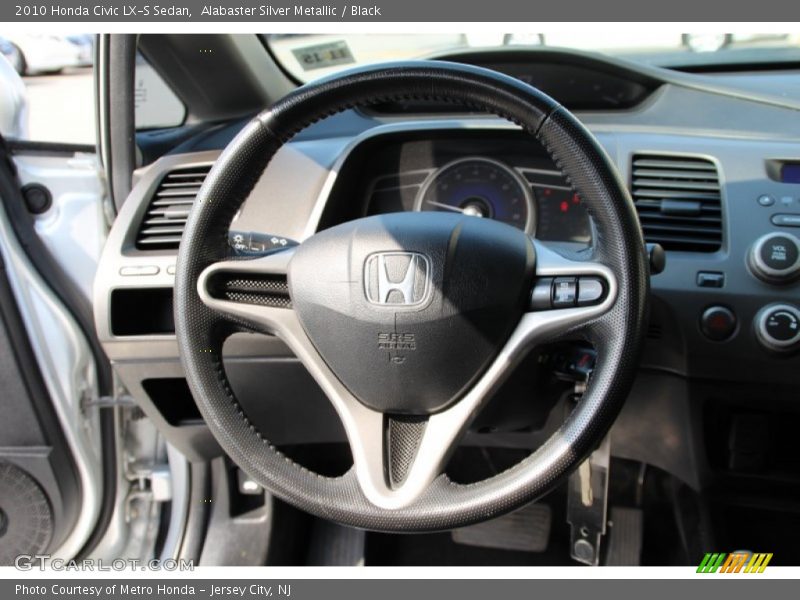 Alabaster Silver Metallic / Black 2010 Honda Civic LX-S Sedan