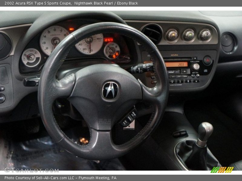 Nighthawk Black Pearl / Ebony Black 2002 Acura RSX Type S Sports Coupe