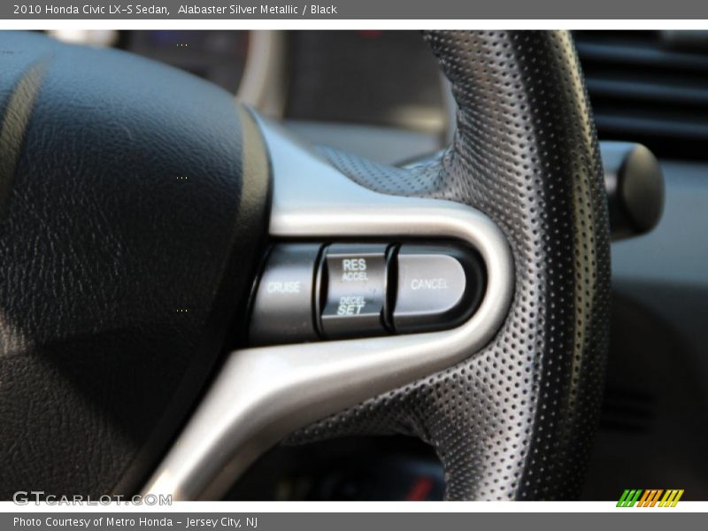 Alabaster Silver Metallic / Black 2010 Honda Civic LX-S Sedan