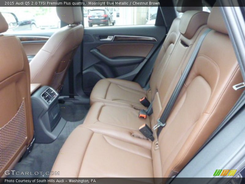 Moonlight Blue Metallic / Chestnut Brown 2015 Audi Q5 2.0 TFSI Premium Plus quattro