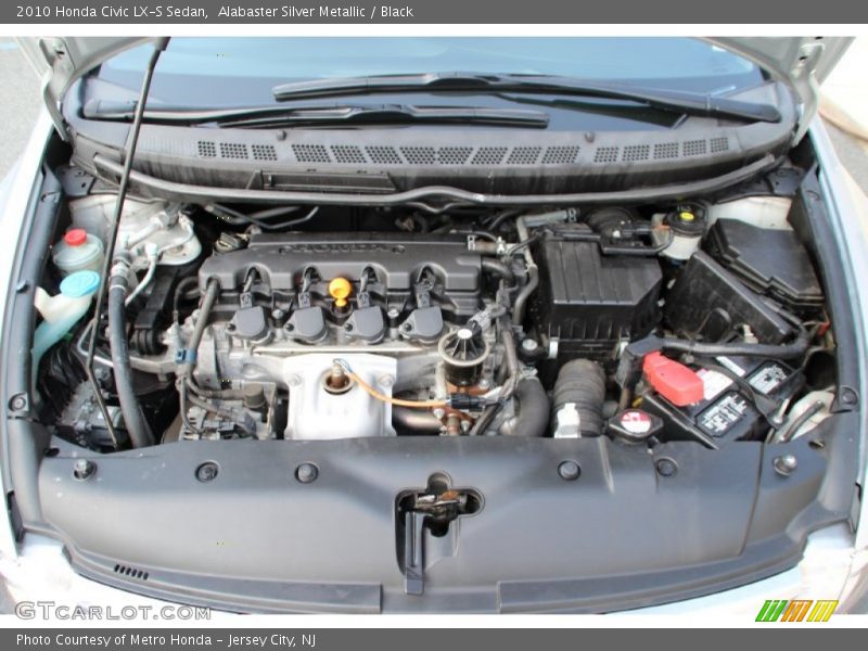 Alabaster Silver Metallic / Black 2010 Honda Civic LX-S Sedan